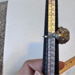 Vintage 1960s Vendome Adjustable Gold Nugget Style Ring w Rhinestones Photo 9