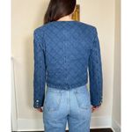 VICI  Maryline Cropped Denim Jacket Size Large Photo 3