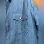 Zeagoo Woman’s Blue Denim Snap Button Up Western Shirt. (229) Photo 3
