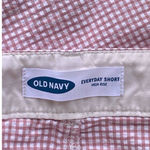 Old Navy Pink & White Check Cotton Everyday Shorts ~ Women' Size 8 Photo 2
