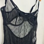 INC International Concpts W large Monogram Bodysuit Black Logo intimates NWT Photo 2