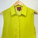 I. Madeline Lemon 🍋 Green Blouson Mini Sleeveless Dress Size Small Green Photo 3