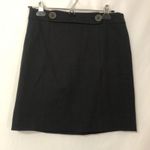 Loft Black Pencil Skirt Career Office Wear Short Womens 2 Dark Academia Preppy Photo 0