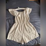 Ci Sono Cream Off-Shoulder Romper Photo 1