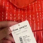 Free People NWT  Lola Embroidered Mini Dress, Capri Orange, Size XS Photo 8