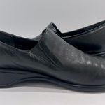Munro American Women’s Black Leather Daphne Walking Wedge Shoes Loafers 7.5 SS Photo 3