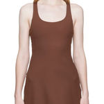 Girlfriend Collective  Paloma Halter Dress – Brown, Women’s Size S Photo 0