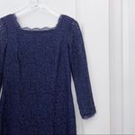 Adrianna Papell Navy Lace Dress Formal Career 8 Photo 14
