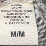 Billabong  Designers Closet Open Cardigan Size Medium‎ Tan Cream Metallic Knit Photo 3