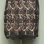 Jessica Simpson  NWOT Black Lace w/ Nude Lining Cap Sleeves Women’s Dress Size 10 Photo 3