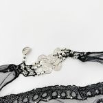 Belly Dancing Silver Embellished Costume Adjustable Tie Waist Belt One Size Black Photo 3