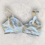 Vintage Mary Jane Lace Detail Underwire Bra Size 38D Yellow Photo 2