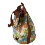 Disney NEW! Moana Canvas Swim Bag Hawaiian Print & Embroidered Patch Handbag Photo 1