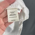 Anthropologie  Cloth & Stone Short Sleeve White Button Down Pocket Shirt Dress Photo 6