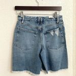 Good American NWT Womens Shorts Blue Denim Bermuda Stretch Cut Off Size 2 Photo 1