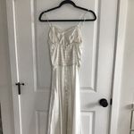 Victoria's Secret VTG 90’s Gold Label White Gown Ruched Bodice Satin Dress S Photo 3