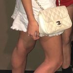 ZARA White Denim Mini Skirt Photo 0