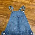 American Eagle American‎ Eagle Denim Overalls Shorts Womens Medium Distressed Frayed Shortalls Photo 1