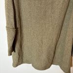 We The Free  Kitty Thermal Army Green Oversized Pullover Sweater Size Large Photo 4