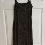 EXPRESS Midi Square Neck Ribbed Leopard Cheetah Print Bodycon Dress Photo 0