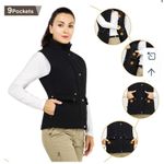 Mier Sports Diamond Quilted Vest Black Size L Photo 5