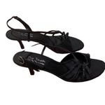 Touch of Nina The 9.5 Heels Formal Low Heel Strappy Satin Sandals Elegant Dressy Photo 1