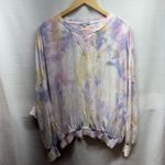 Young Fabulous and Broke Pastel Tie Dye Pullover Sweatshirt Womens L Photo 2