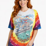 Grateful Dead Vintage Y2K  Tie Dye Tour Bus Graphic T-Shirt Photo 0