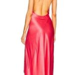 Retrofête Retrofete Sabrina Dress in Coral Size XS Halter Open Back NWT Maxi Sleeveless Photo 2