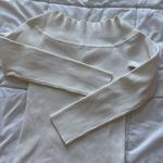 Womens Size Large Sweater Blouse Long Sleeve Officechic Corpcore City Coquette White Photo 7