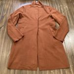 Carolina belle  Montreal scuba Rust Orange Brown Long Cardigan Duster Jacket S Photo 5