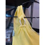 Baobab Lyn Knit One Shoulder Maxi Dress Carambolo Yellow Womens Size Medium Photo 5
