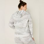 PINK - Victoria's Secret PINK Everyday Lounge Perfect Zip-Up Hoodie Lt Grey Camo Size M Photo 1