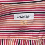 Calvin Klein  Women's Pink Multi Color Long Sleeve Button Down Dress Size 10 Photo 1