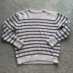 Brandy Melville  Sweater Knit Cream Navy Photo 0