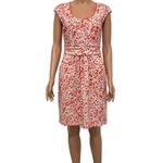 Boden Margot 8R ruched shirred cap sleeve jersey dress pockets D4 3050 Orange Size 8 Photo 9