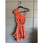 Free People Women Bohemian Heart Shaped Asymmetrical Belted Cotton Mini Dress XS Photo 3