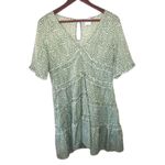 Princess Polly  Size 4 Candice‎ Sage Green Ruffle Short Sleeve Mini Dress Photo 1