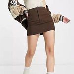 Pull & Bear  Brown 70s Mini Skirt Photo 1