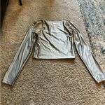 Babaton  Black Asymmetrical Long Sleeve Top Photo 2