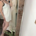 None Vintage floral dainty Elegant White Slip nightie size medium Photo 4