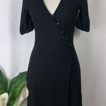 Madewell Black Crossfront Stretchy Knit Short Anywhere Dress Size XXS NWT Photo 0