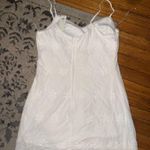 Francesca's  Dress White Mini Lace Photo 2