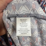 Bobeau Women's Geometric Print 3/4 Sleeve Babydoll Dress Size L Photo 9