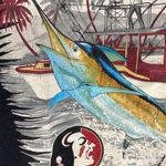 Guy Harvey  Women's Black FSU Florida State College Short Sleeve T Shirt Top Sz S Photo 1