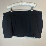 Anne cole Live in Color Soft Band Skirted Swim Bottom Black Mini 22W NWT Photo 9