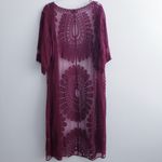 Rebellion Again Sheer Lightweight Cardigan Red Photo 5