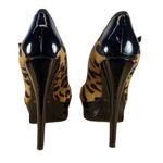 ALDO Leopard Print Pony Hair Peep Toe Platform Photo 4