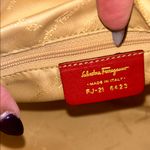 Salvatore Ferragamo  Red Leather Shoulder Bag Photo 7