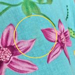 Coldwater Creek  Floral Beaded FLAWS ALTERED Sheath‎ Size 14 Summer Colorful Blue Photo 9